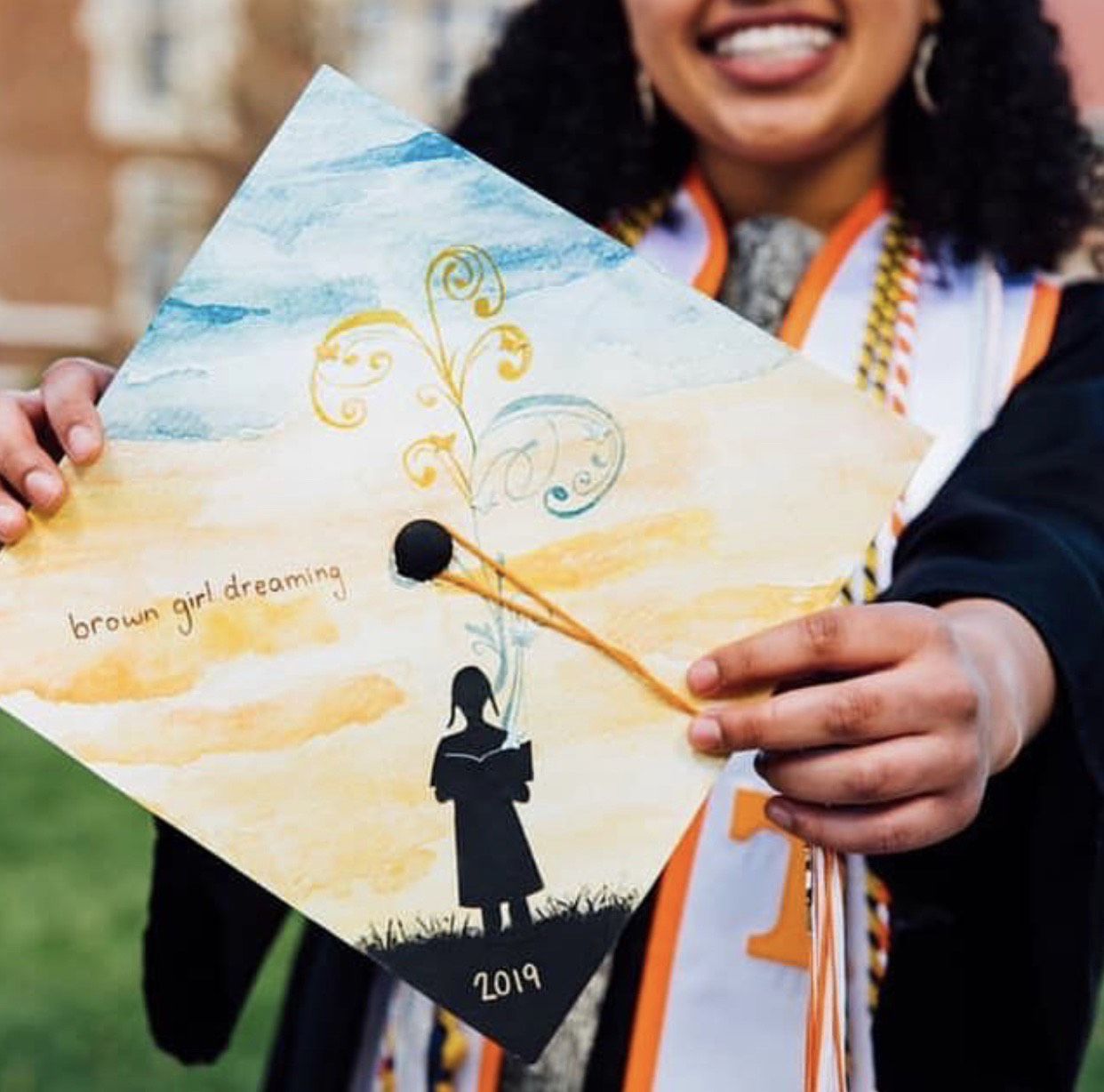 Brown Girl Dreaming Graduation Cap